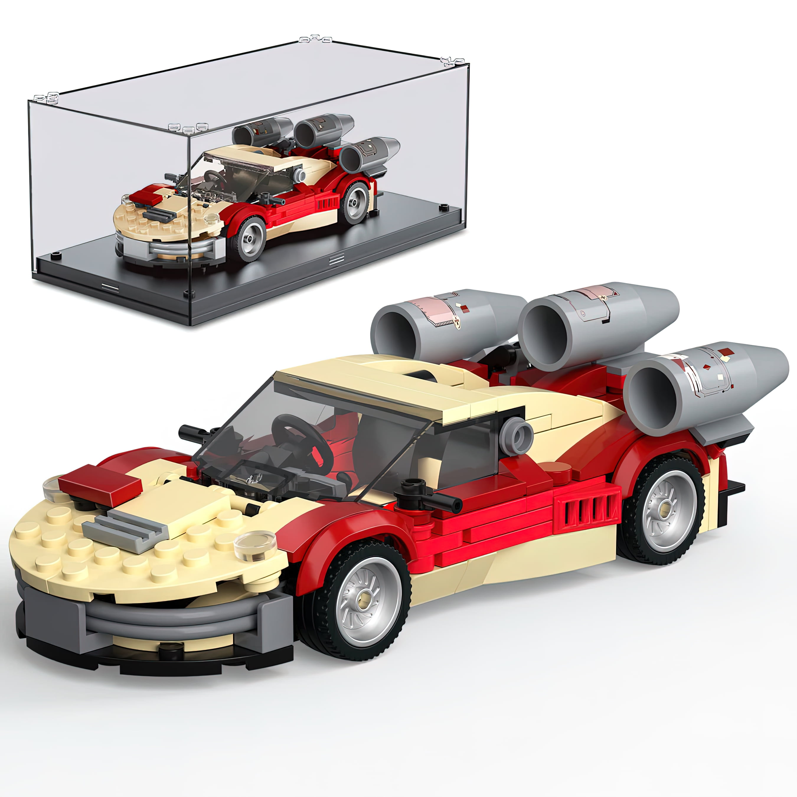 HIReeke Car Building Block Set Project Collectible Car Model of Movie