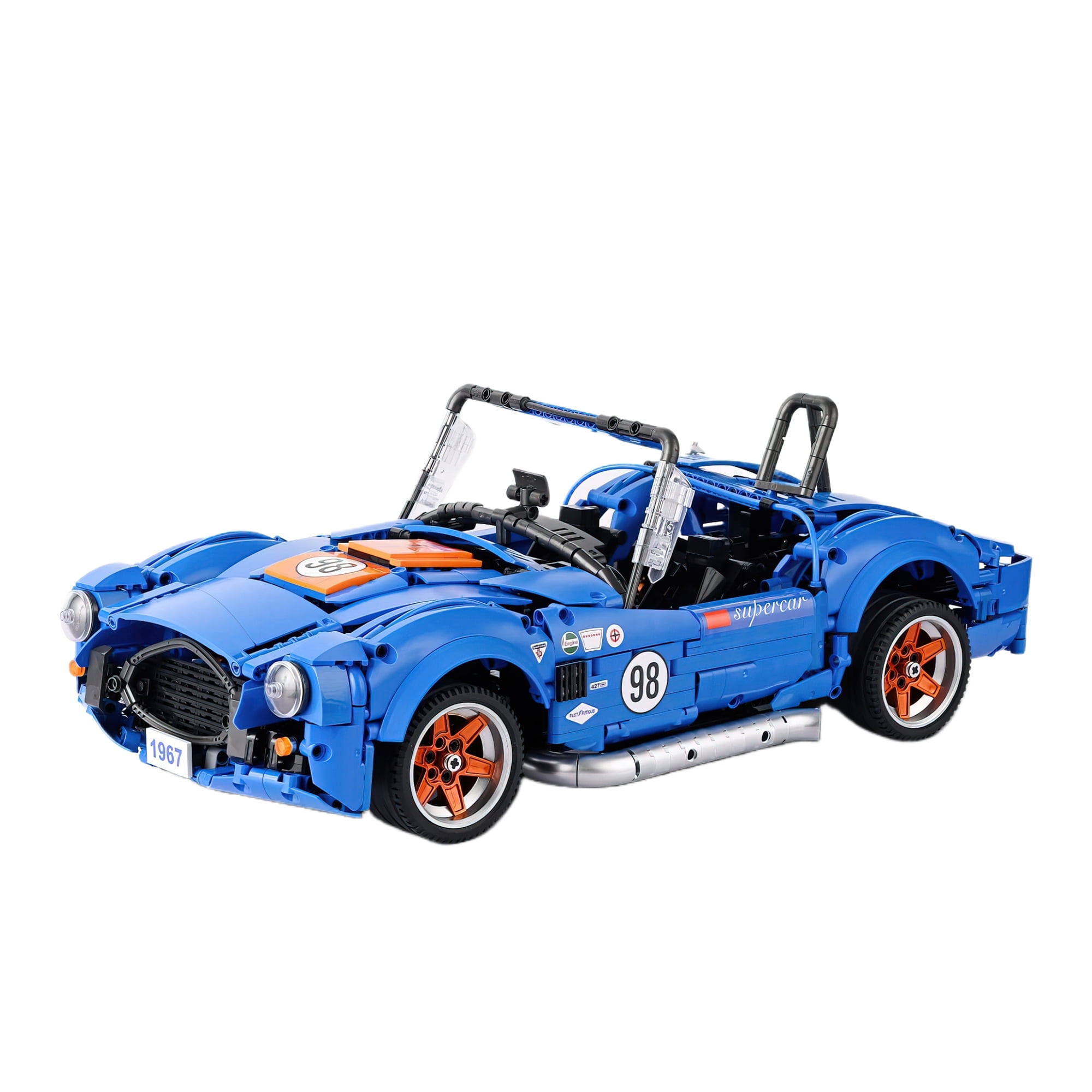 HI-Reeke Car Building Block Set Speed Champion Cobra Sports Car
