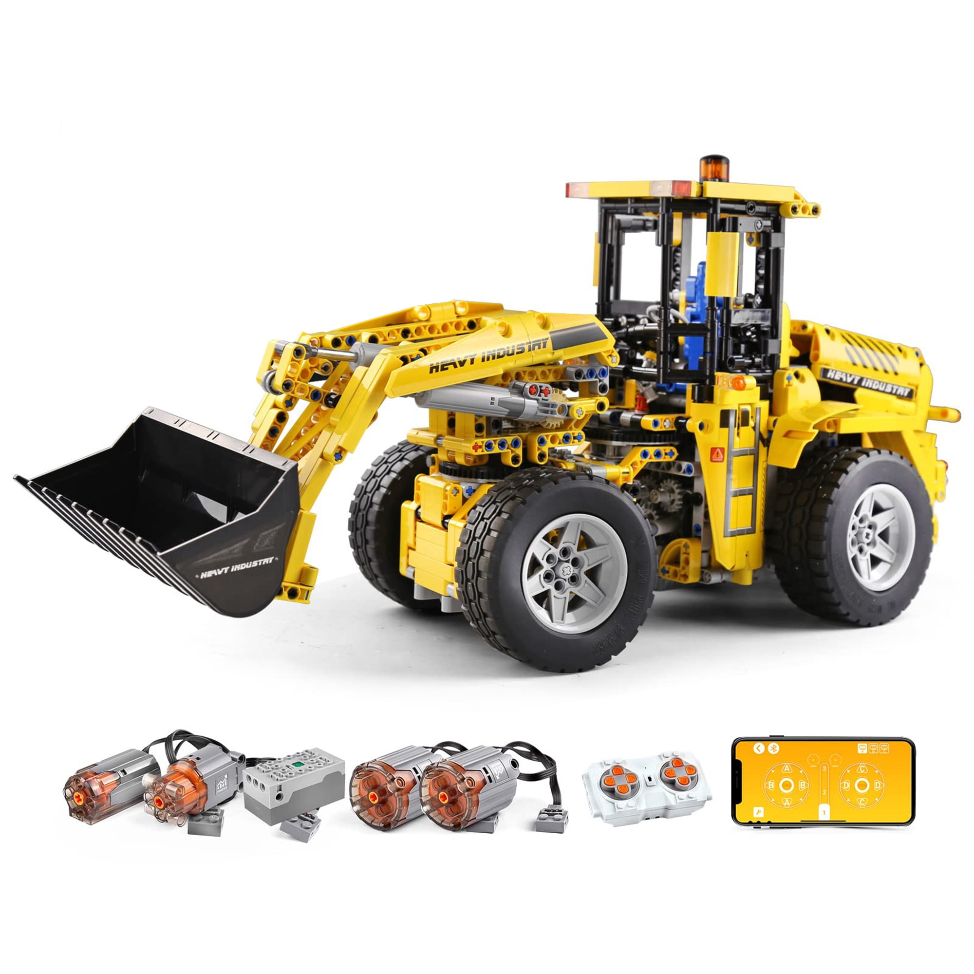 HIReeke Excavator Building Block Set Construction Vehicles Bulldozer