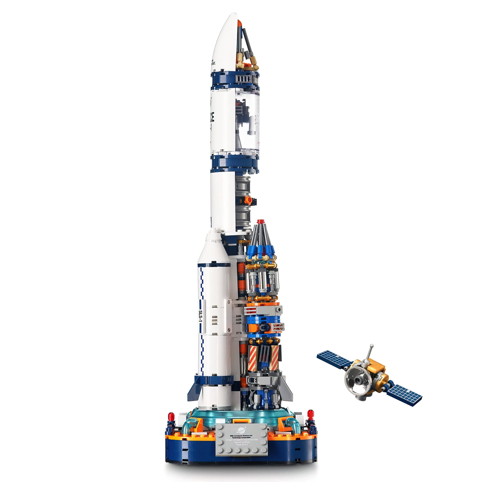 HIReeke Mechanical Universe Building Block Set Space Rocket Mecha