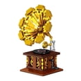 thumbnail image 1 of HI-REEKE Music Player Building Block Set Classic Retro Series Phonograph Building Kit ABS Toy Gift Gold, 1 of 6