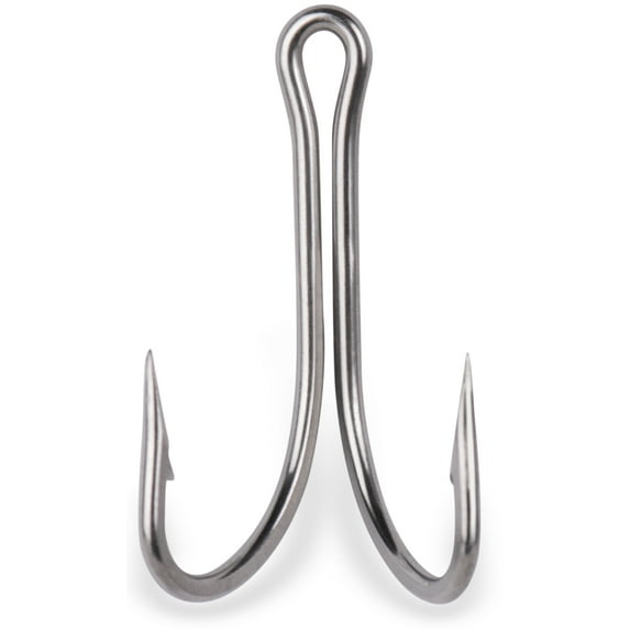 Izuo Brothers Stainless Steel 4/0 Double Saltwater Fishing Hook Set, 2-Pack