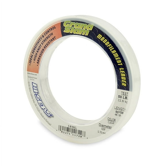 HI-SEAS Grand Slam 30 lb. Monofilament Clear Leader Spool