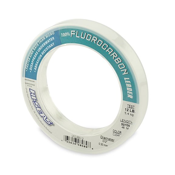 HI SEAS Hi-Seas Fluorocarbon Leader 50yds - Clear 25#
