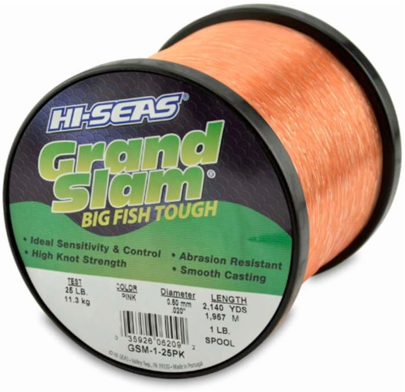 HI SEAS Hi-Seas Grand Slam Mono Pink, 80#, 1lb Monofilament