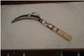 7 Inch Eagle Mark Serrated Sickle with Wooden Handle