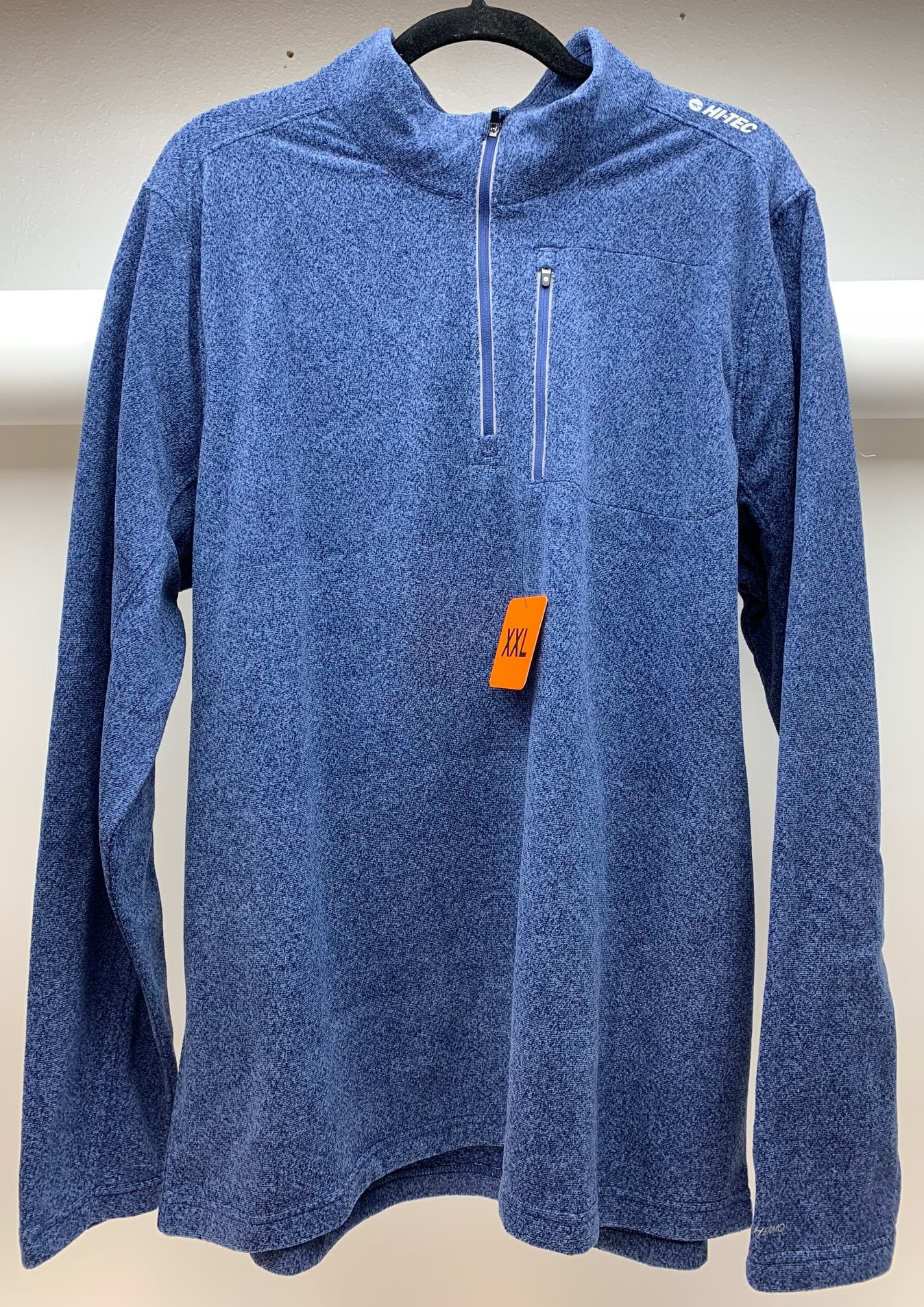 HI-TEC Men's Burgess Microfleece Half-Zip Jacket, Blueprint, XX-Large - NEW