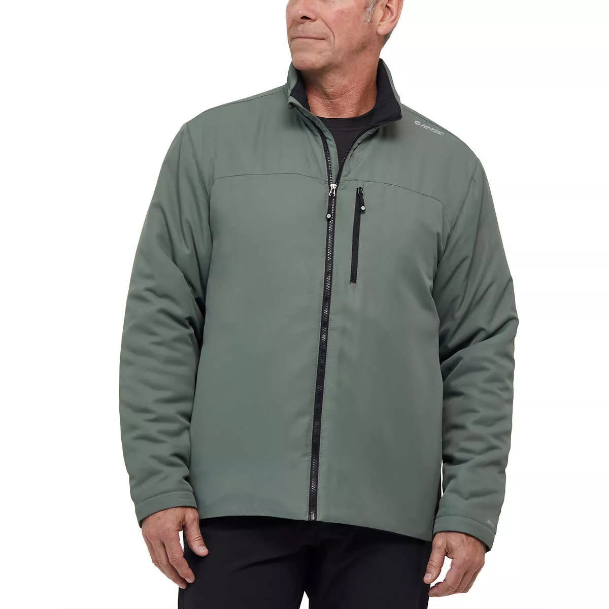 HI-TEC Men's Full Zip Jacket (Green, M)