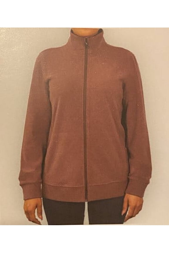 Super Cozy Full Zip Tec Fleece Ladies Jacket (Pink, S)