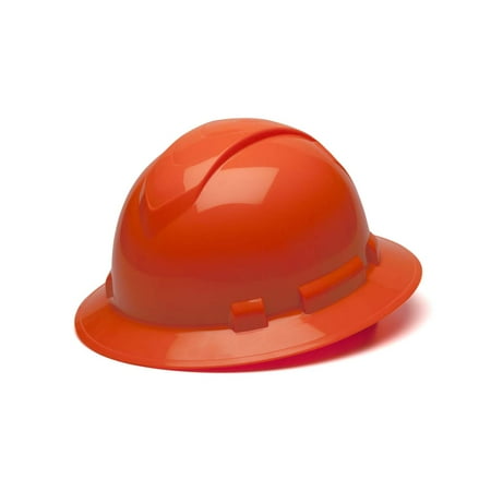 HI Vis Orange-Ridgeline Full Brim 4 Pt Ratchet Suspension