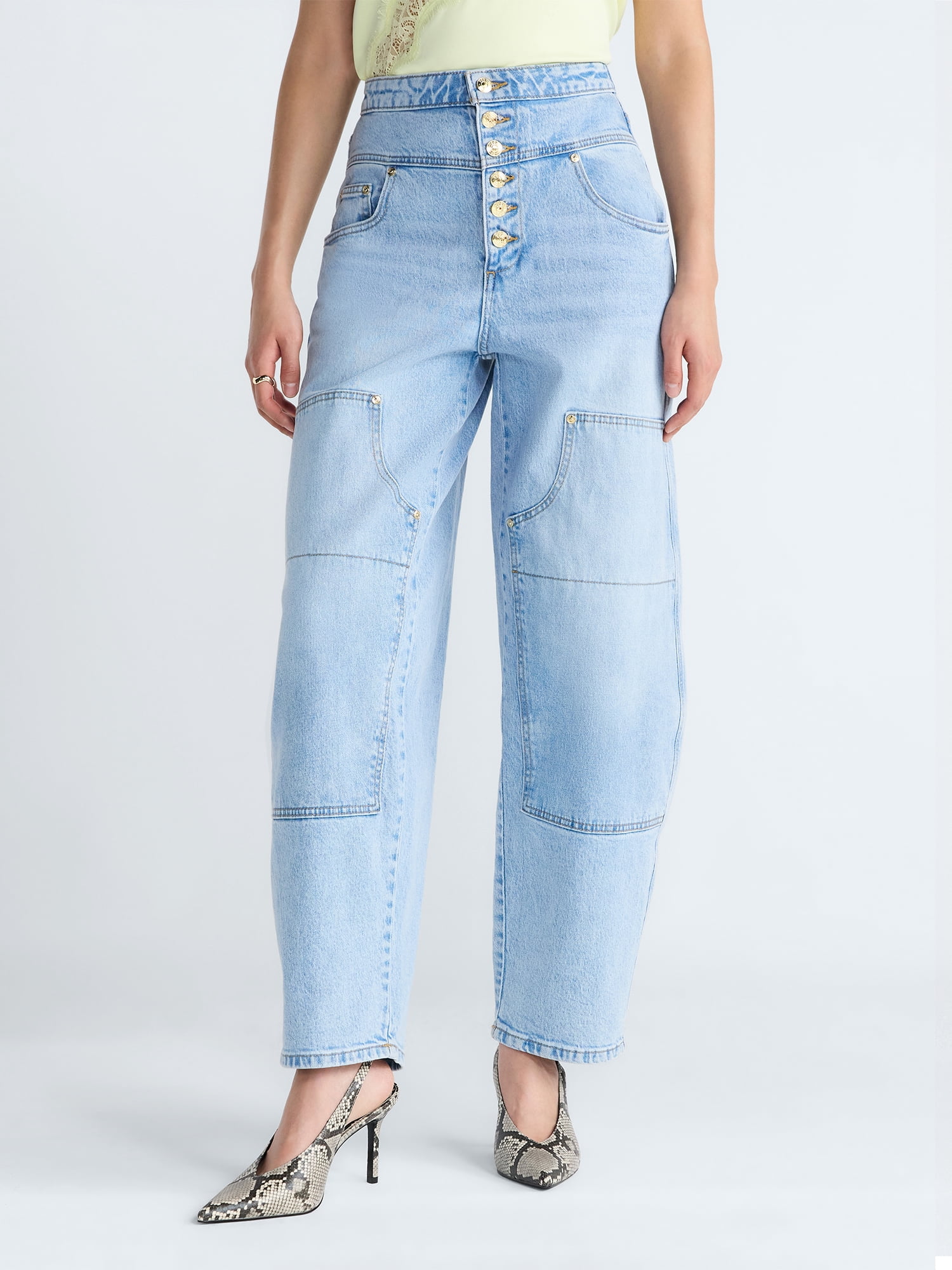 Devil Wears Prada Scoop Collection Women's High Waisted Jeans