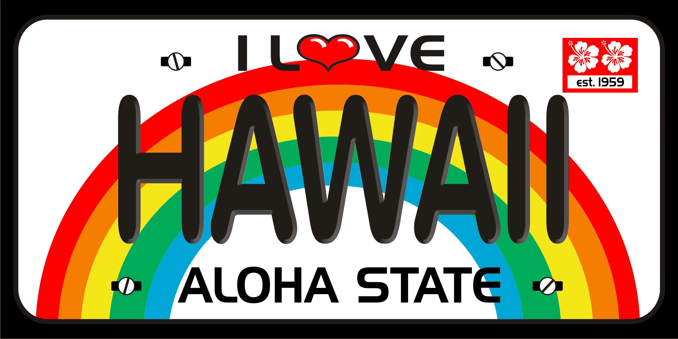 HI Extra-Large Souvenir Beach Towel - ALOHA Design