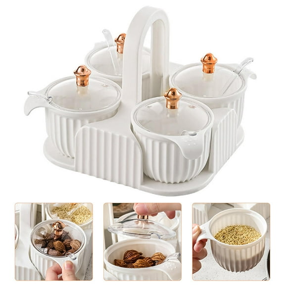 HIAKDOFT 1 Set Kitchen Condiment Jar Easy Access 18X16.5in