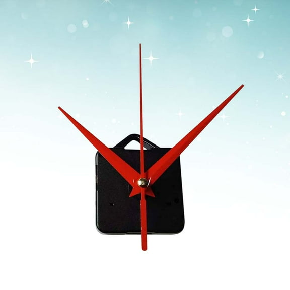 HIAKDOFT 1 Set Red Plastic Clock Mechanism for Wall and Desk Clock Assembly