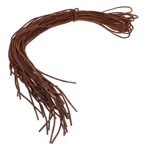 HIAKDOFT 10 Pairs Waterproof Round Shoelaces Cotton Waxed Durable for Casual Shoes Everyday Use