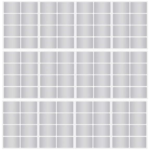 HIAKDOFT 12 Sheets Water Resistant Label Paper Stickers for Household Goods with Easy Peel Off