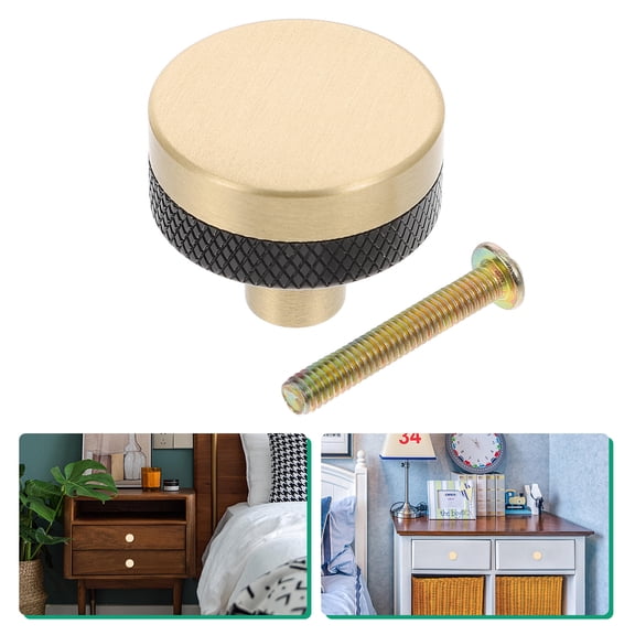 HIAKDOFT 1Pack Brass Door Knob Replacement for Old Knobs for Furniture Hardware Durable
