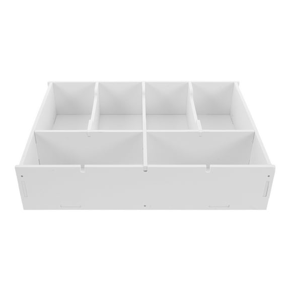 HIAKDOFT 1Pack Cash Coin Trays For Home Organization Rectangular Shape PVC Wood-Plastic Composite