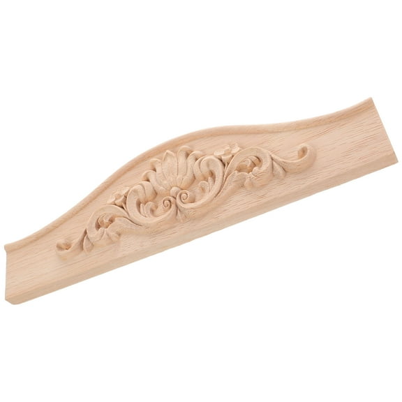 HIAKDOFT 1Pack Door Pediment for Home Decor Beige Rectangular 11.40X3.14X0.79In