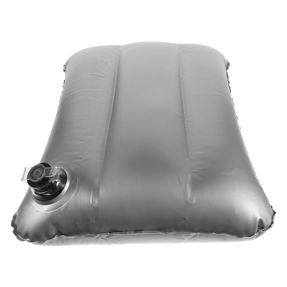 HIAKDOFT 1Pack Inflatable Water Pillow Cooling Rectangular Silver 45.0x30.0x10.0in PVC for Home Use