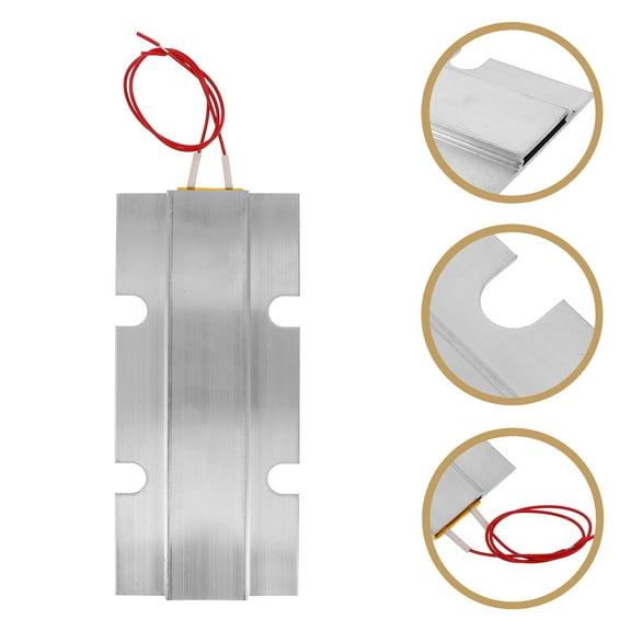 HIAKDOFT Efficient Heating Element Silver Plate 1Pack 6.2x2.8x0.2in