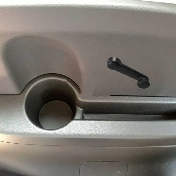 HIAKDOFT 1Set Car Window Crank Handle in Black Plastic for Car Repair 11.8X1.7X1.4in