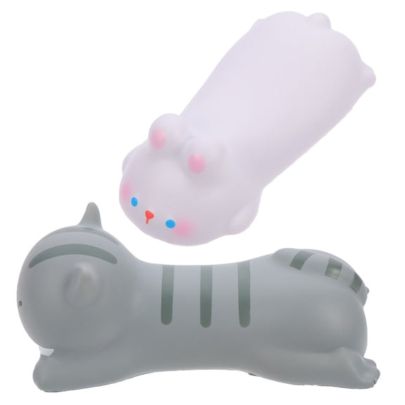 HIAKDOFT 2Pcs Mouse Accessory for Office Use and Long-time Computer Cat Shape 12.50X6.50X2.00cm