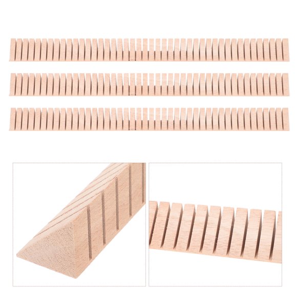 HIAKDOFT 3pcs Guitar Binding Strip Flexible Wood Trim for Acoustic and Bass
