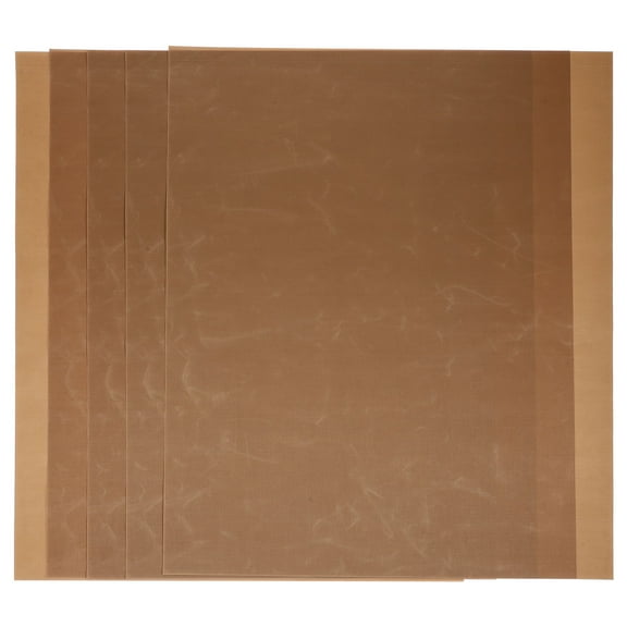 HIAKDOFT 4Pcs 40X33cm Coffee Colored Reusable Baking Sheet for Diy