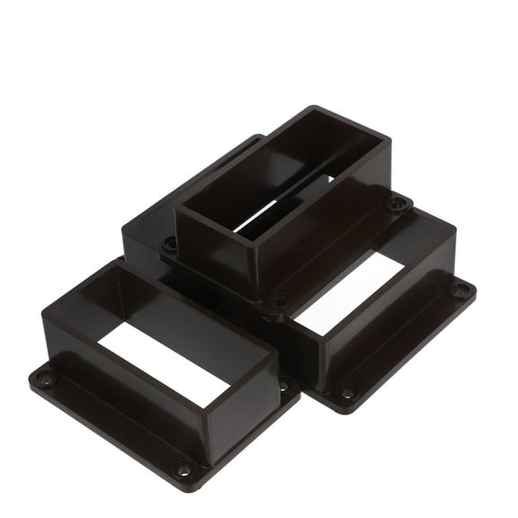 HIAKDOFT 4Pcs Longevity Enhancing Strength Railing Connectors for Porches and Pergolas 3.9X2.9X1.4in