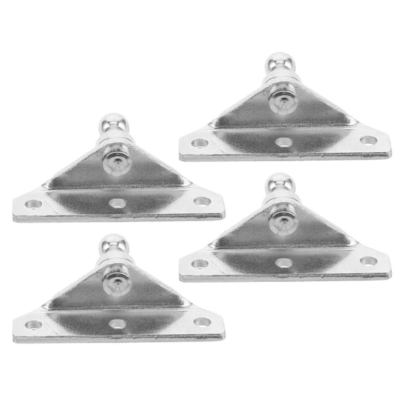 HIAKDOFT 4Pcs Silver Metal Gas Ball Mount Bracket Kit for DIY Projects 2.5x0.6x0.6in