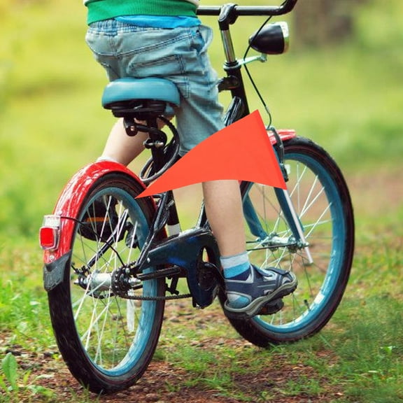 HIAKDOFT 5Pcs Bike Safety Flag with Pole Reflective Safety Flags for Bicycles Urban Cycling