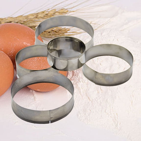 HIAKDOFT 5Pcs Reusable Sweet Baking Molds Tools for Cake Fondant Chocolate Baking