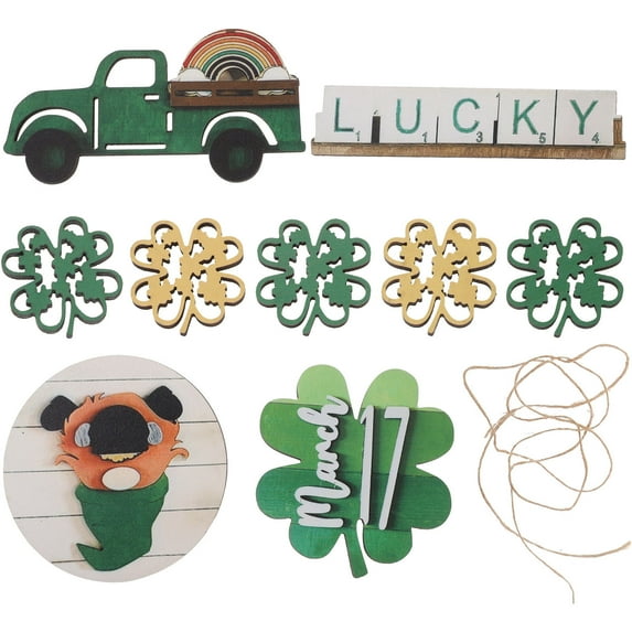 HIAKDOFT 5Pcs Tiered Tray Decor Valentine's Day Tabletop Centerpiece Assorted Color 15X8CM