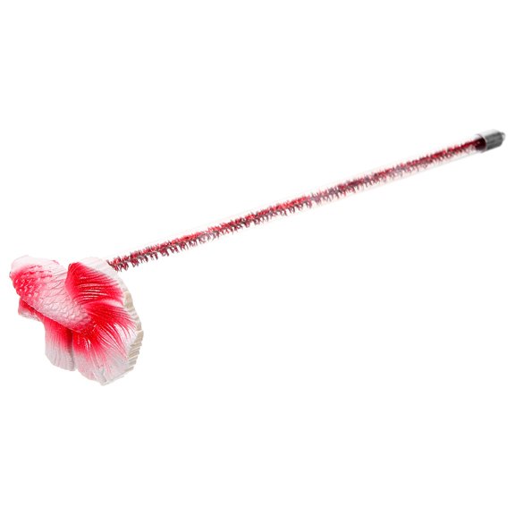 HIAKDOFT Aquarium Betta Fish Training Wand Red Resin for Fish Training 1Pack