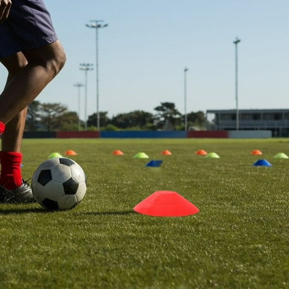 HIAKDOFT Basketball Cones For Drills 25Pcs Disc Cones Multicolor Plastic Agility Training