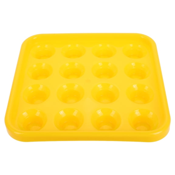 HIAKDOFT Billiard Balls Storage Box 1Set Yellow Plastic for Enthusiasts