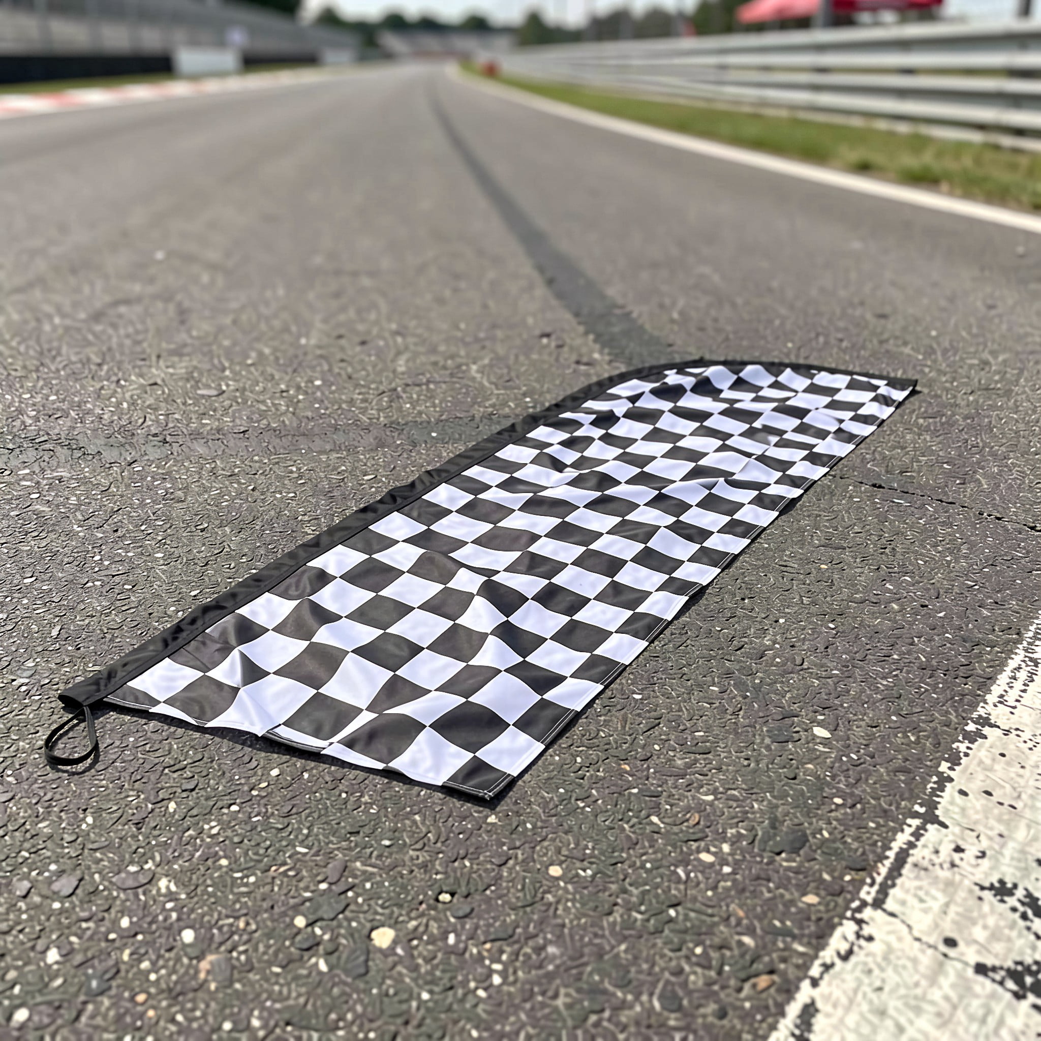 HIAKDOFT Outdoor Racing Checkered Flag Polyester Banner for Motorsport ...