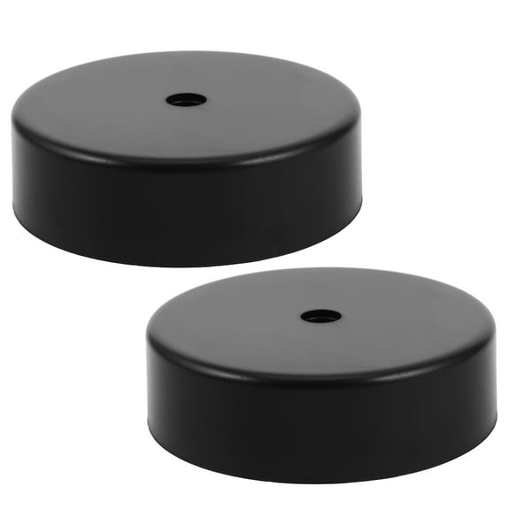 HIAKDOFT Quartz Clock Case 8.50X8.50X2.40in Black for Indoor Use 2Pcs with Waterproof Feature