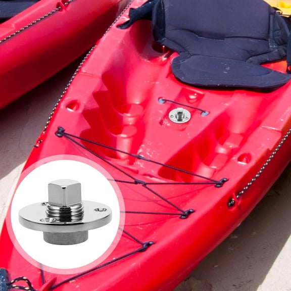 HIAKDOFT Round Silver Drain 1Pack for Boat Yacht Drainage Control