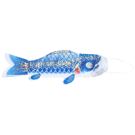 HIAKDOFT Satin Carp Streamer Chic Novel Japanese Koi Fish Flag for Indoor and Outdoor Use 1Pcs 26.4X8.3X3.1in