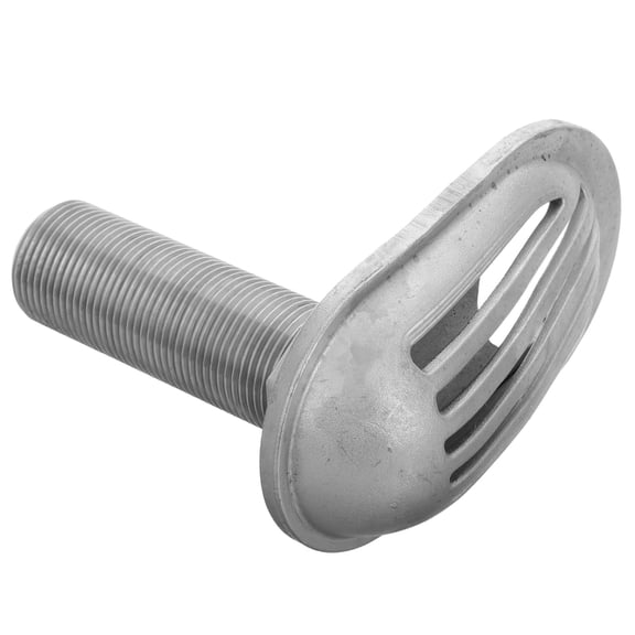 HIAKDOFT Yacht Parts Threaded Inlet Strainer 1Set Silver Compact Structure for Marine Use Boat Owners