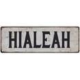 thumbnail image 1 of HIALEAH Vintage Look Rustic Metal 8x24 Sign City State 108240041118, 1 of 1