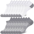 thumbnail image 1 of HIALTODAY 8 Pairs Women's Ankle Socks, Low Cut Performance Athletic Socks Size 5-9, 1 of 8