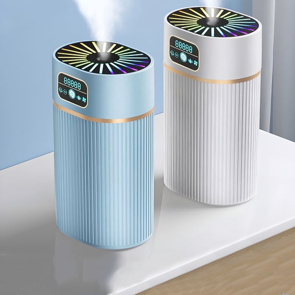 HIBIBUD 1.1L Cool Mist Humidifier for Bedroom & Large Room - Usb Quiet Ultrasonic Vaporizer with Night Light Cool Mist Humidifiers for Large Room