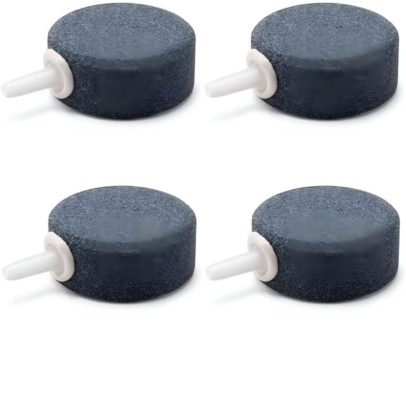 HIBIBUD 1.6 Inch Air Stones Bubble Stone Diffuser Bubbler Airstones for Aquarium Fish Tank and Pump, 4 Pack