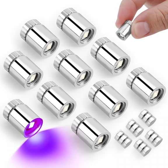 HIBIBUD 10 Pcs Miniature LED Spot Lights for Crafts, Battery Operated Micro Dollhouse Lighting with Batteries, Small LED for Paper Lanterns Party Decor DIY Projects