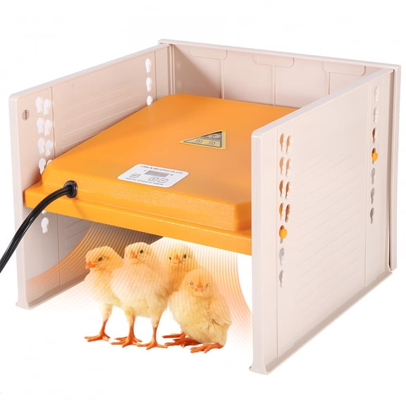 HIBIBUD 10"X10" Chick Brooder Heating Plate with Temperature Adjustable, Chicken Brooder Heater with Chicks Adjustable Height, Brooder Plate for Chicks