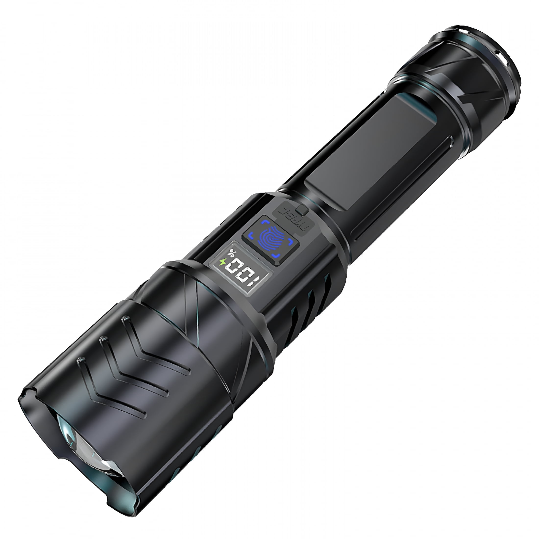anlook super bright rechargeable led searchlight tactical flashlight at walmart Spotlight Flashlight, Handheld Spot Light with COB Light & Foldable Stand, Waterproof Long Lasting Hand Held low light mode Led Flashlight, 100000 LM Super