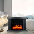thumbnail image 1 of HIBIBUD 1000W Electric Fireplace Standing Space Heater Stove 3D Flame Log Burner, 1 of 4
